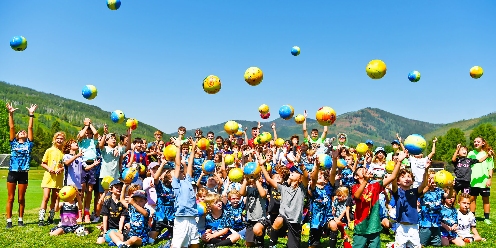 Soccer Camp Fun Large Group Photo