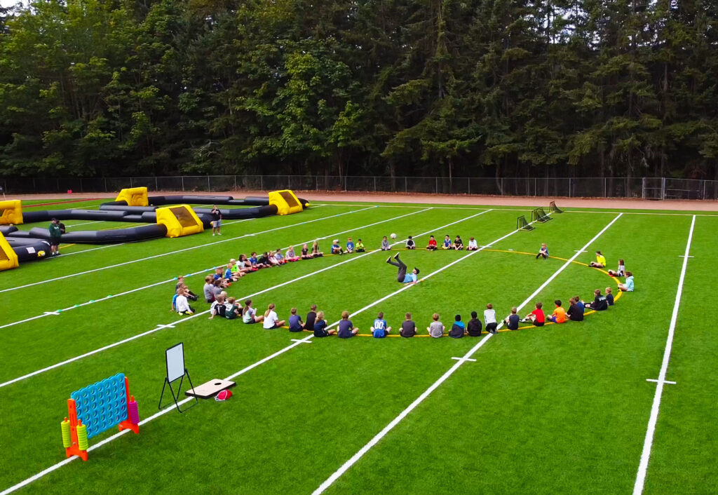 Creative Skills Coaches Skills Demo for Soccer Campers